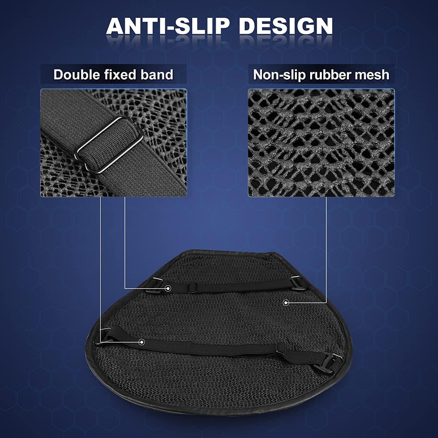 Phonery Honeycomb ® Universal Motorcycle Seat Cushion-Getphonery