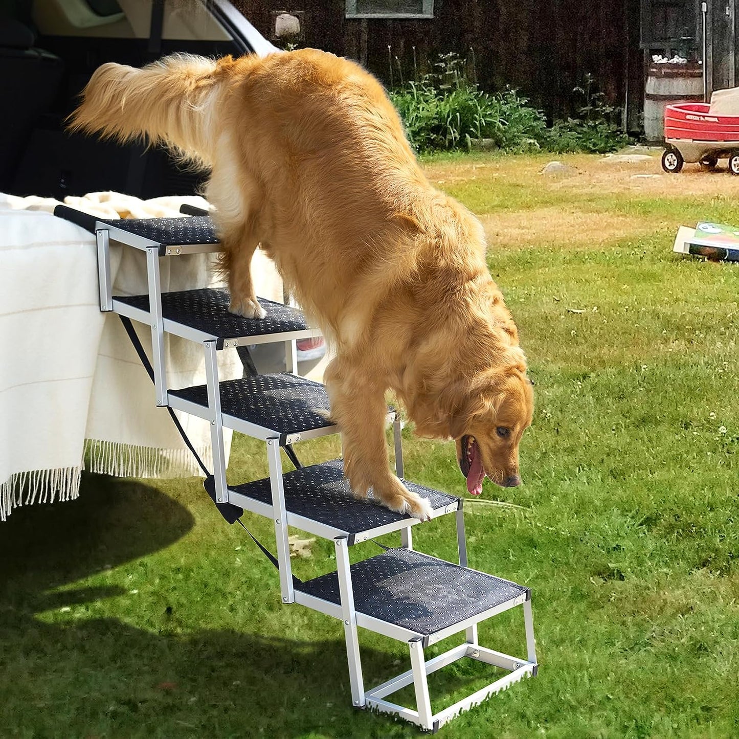 Phonery EasyHop ® Foldable Dog Car Ramp for Large Dogs-Getphonery