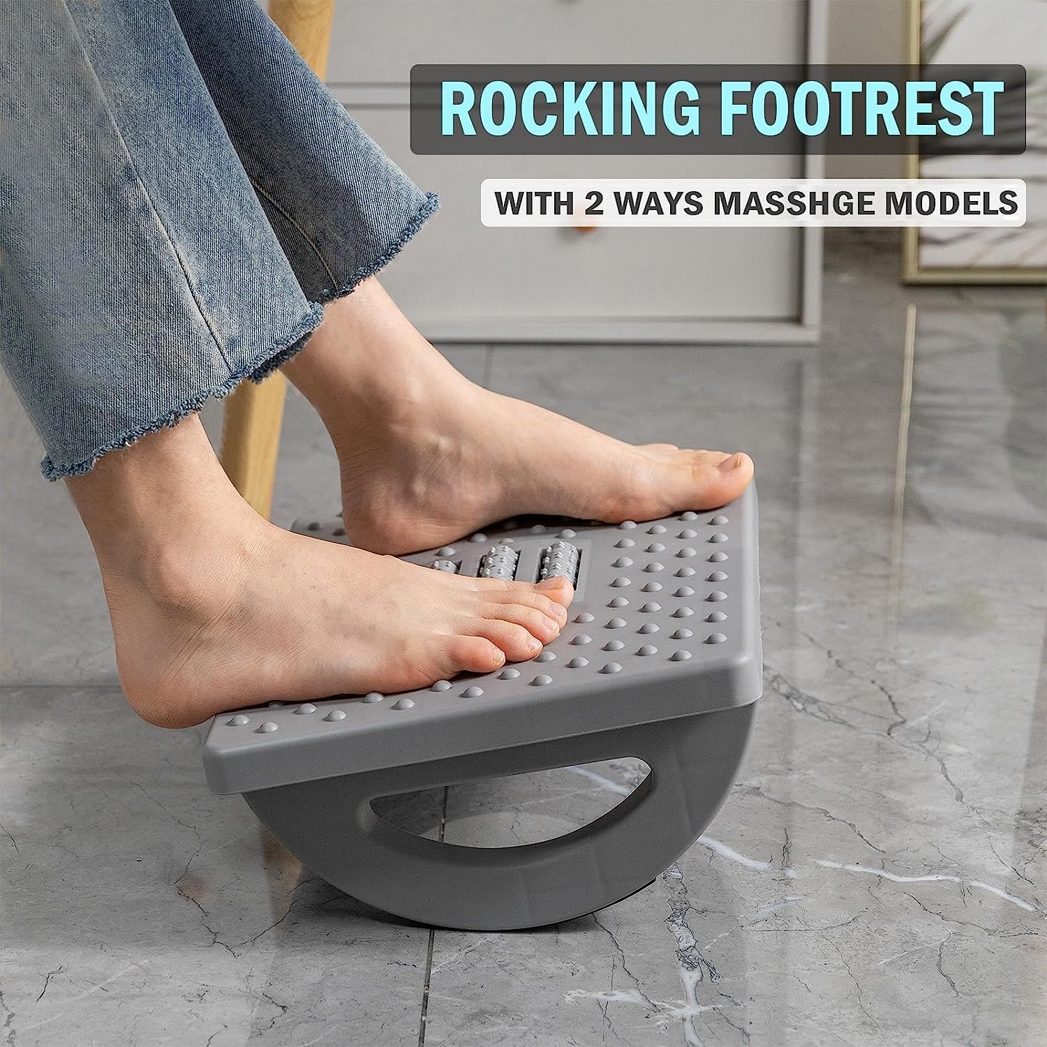 Phonery FootEase ® Rocking Foot Rest for Under Desk-Getphonery