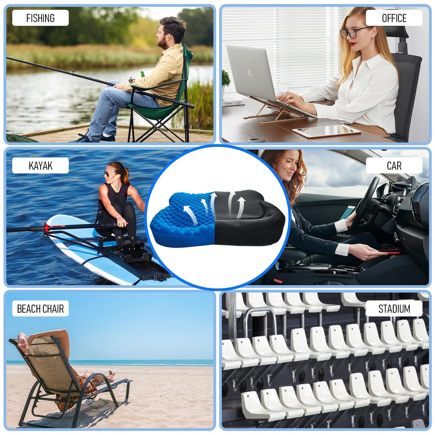 Phonery YakComfort ® Kayak Seat Cushion