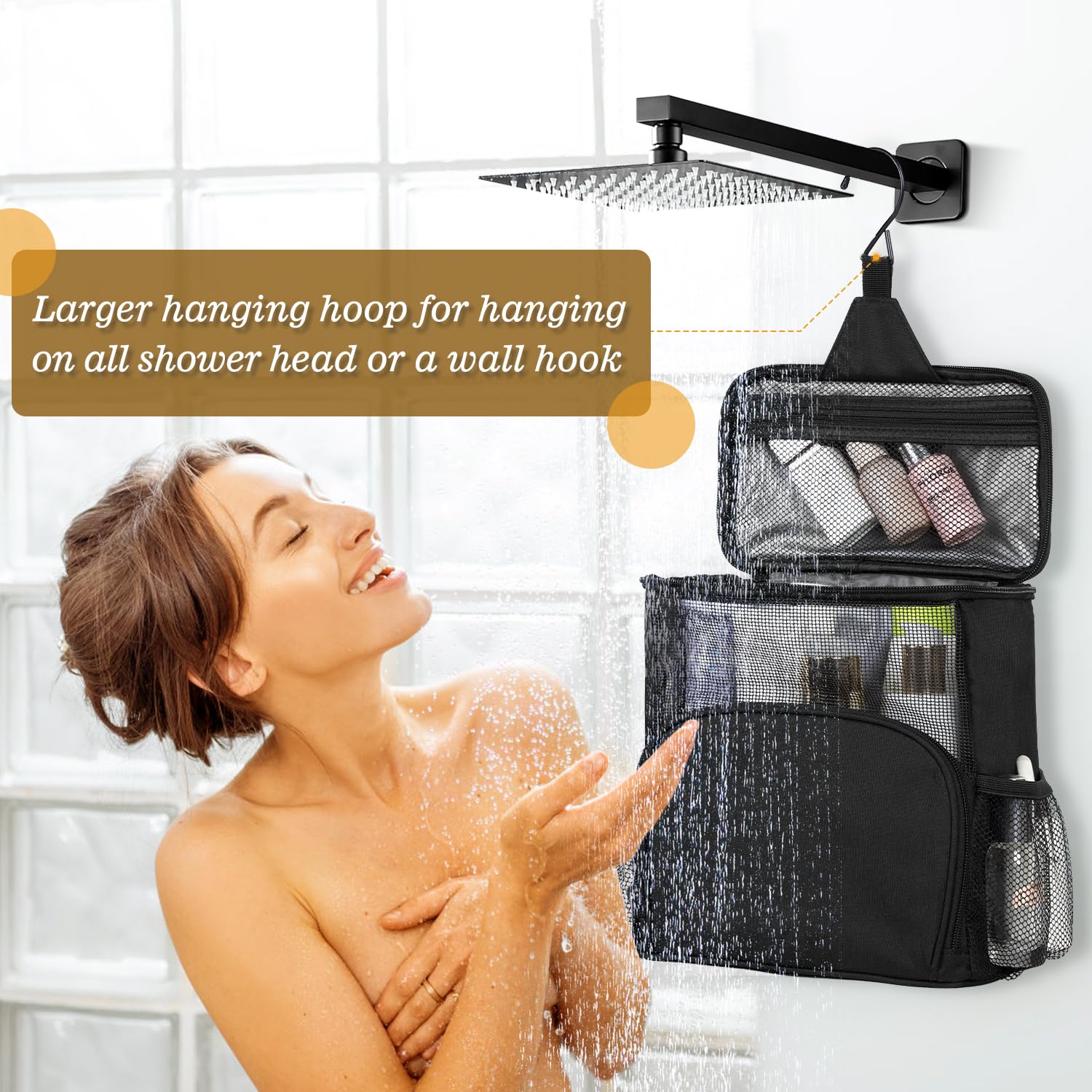 Phonery ShowerSavvy ® Hanging Shower Caddy-Getphonery