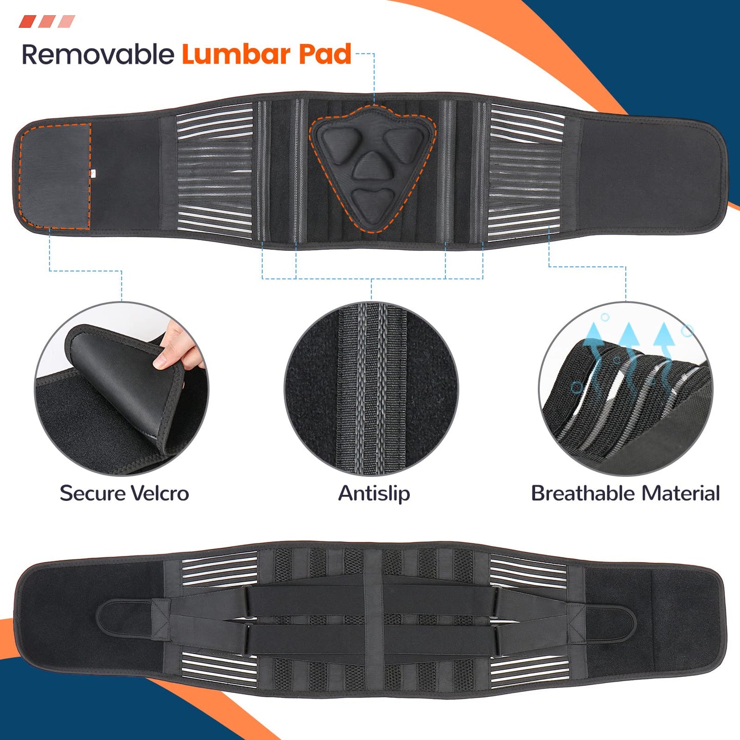 Phonery OrthoGuard ® Back Brace For Lower back
