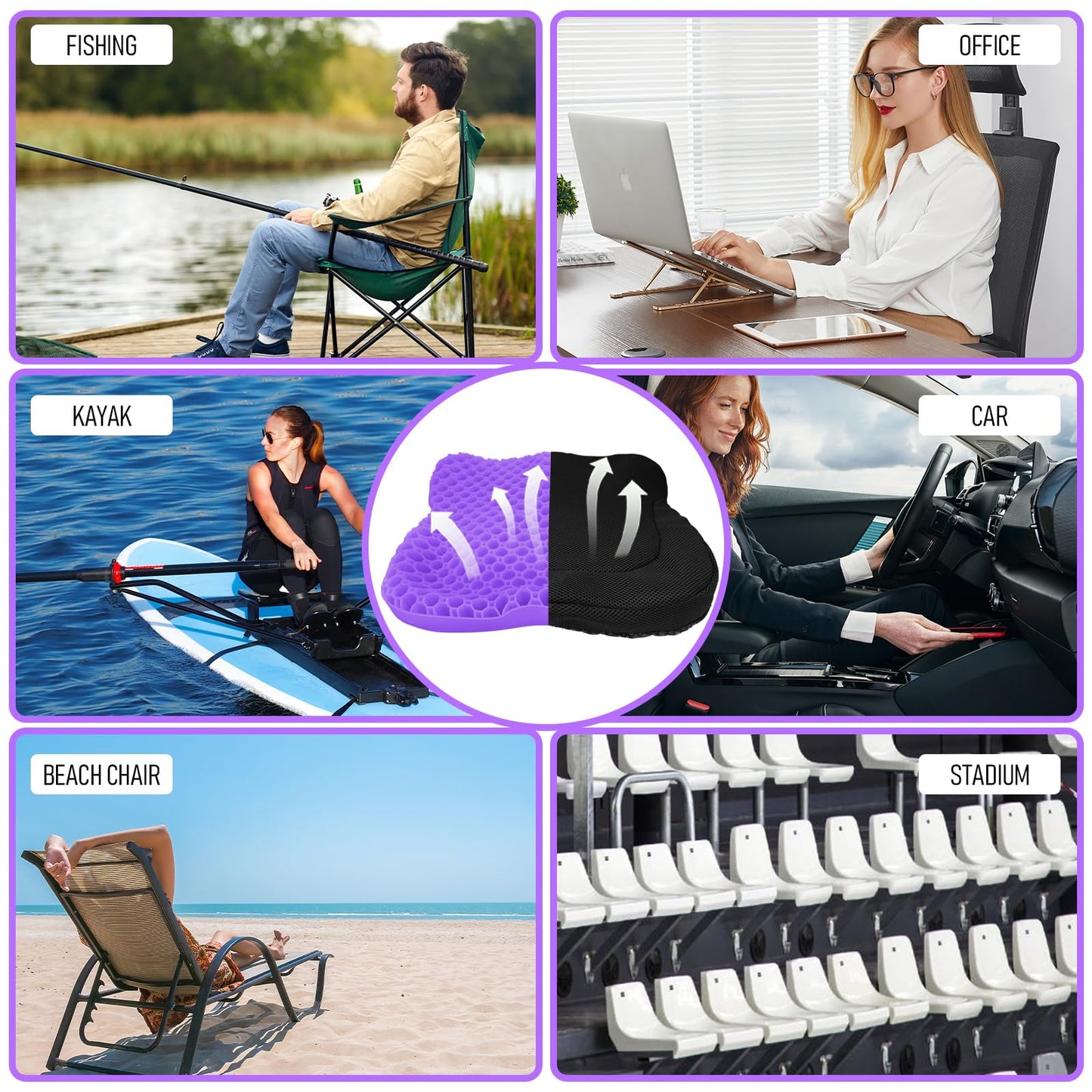 Phonery YakComfort ® Kayak Seat Cushion