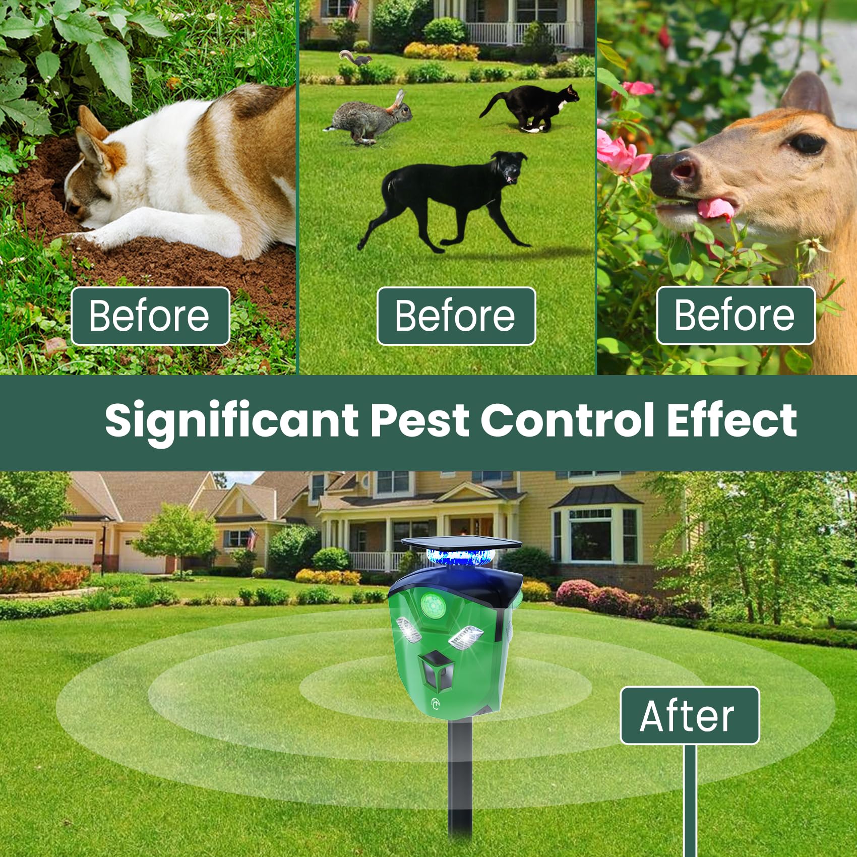 Phonery AquaGlow ® Ultrasonic Animal Repeller-Getphonery