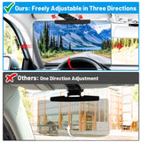 Sun Visor Extender for Cars，Adjustable Polarized Sun Visor Extender ，Polarized Car Sun Visor，Safe Driving Extension for Glare/UV ，Clip on, Universal (Universal, L)