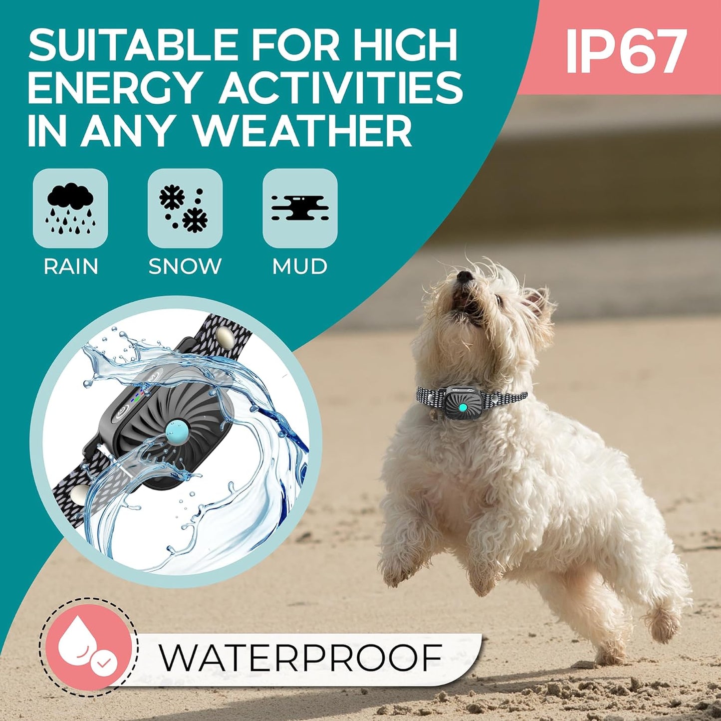 Phonery BarkEase ® Bark Collar for Small Dogs-Getphonery