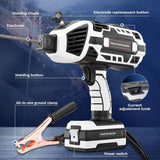 Saker Portable Electric Welding Machine,110V Portable Welder Handheld with IGBT Inverter 5 Variable Current Adjustment,Portable ARC Welder Gun, Fits for 3/32" Wire Rods (Grey)