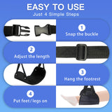 Phonery SkyRest ® Airplane Footrest Hammock 2 Pack