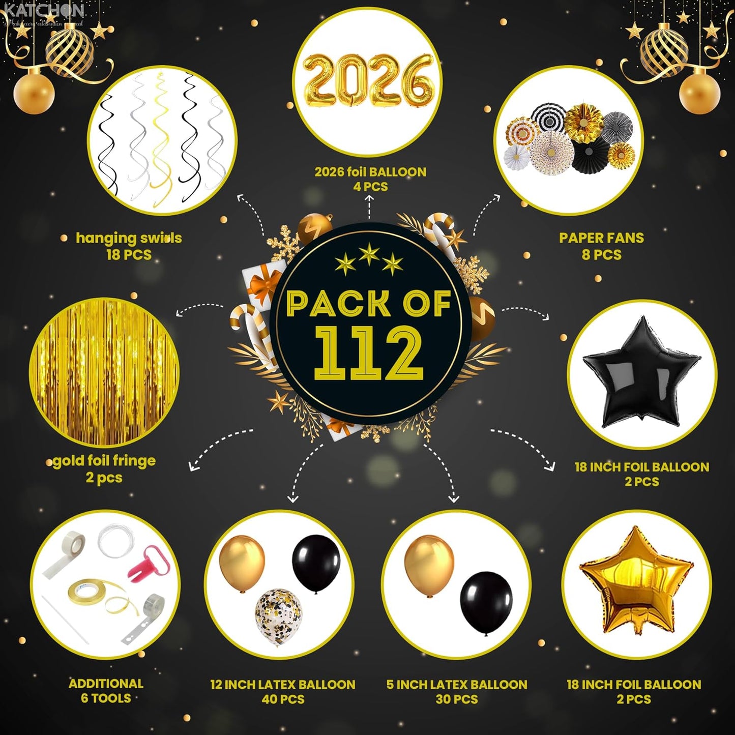 Phonery Opulence Avenue New Year’s Eve Luxe Party Supplies