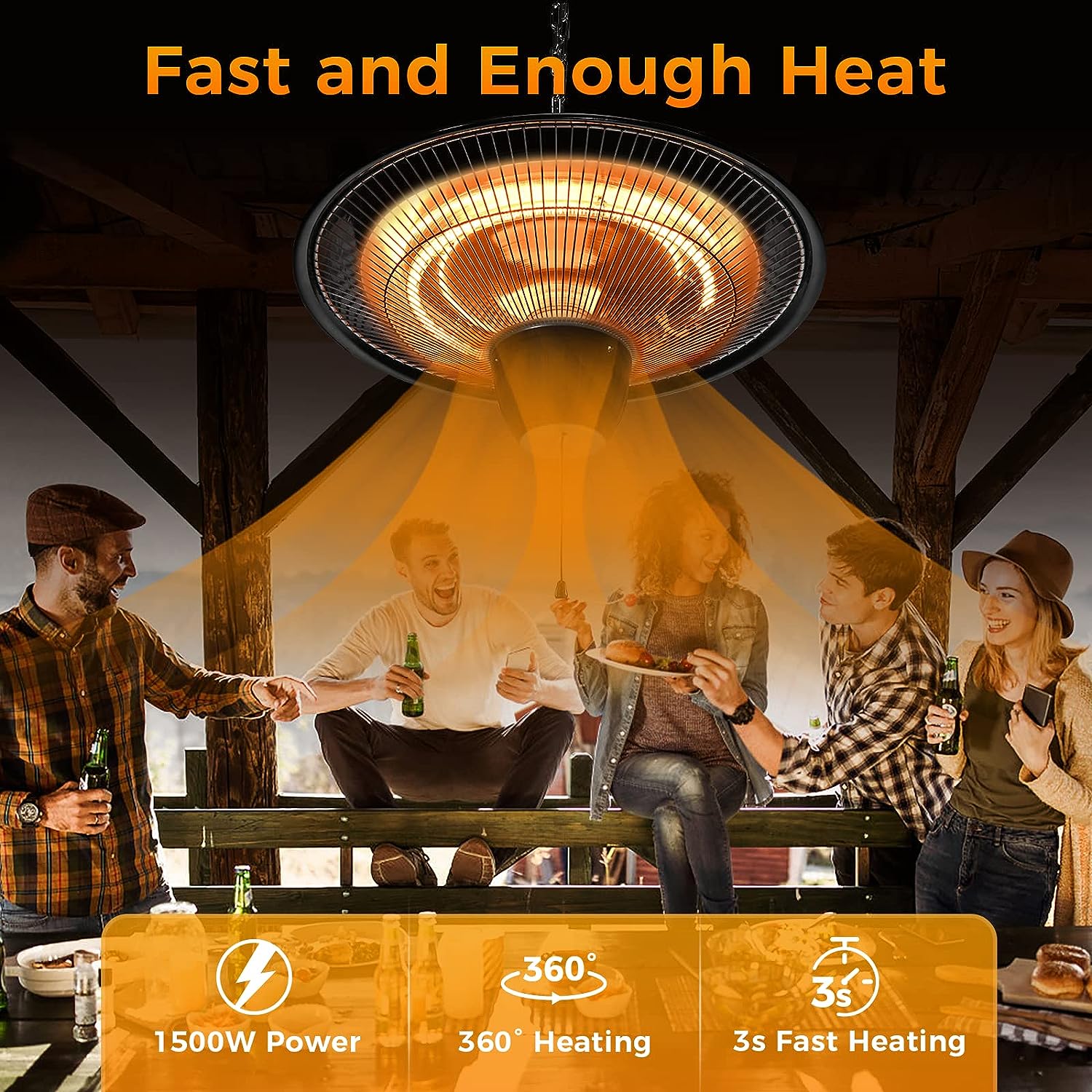 Phonery RadiantEdge ® Outdoor Patio Heater-Getphonery