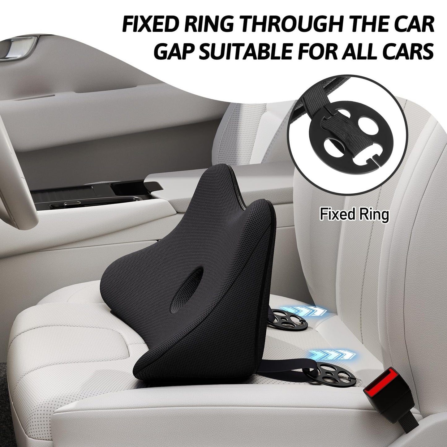Phonery OrthoRide ® Lumbar Support Pillow for Car