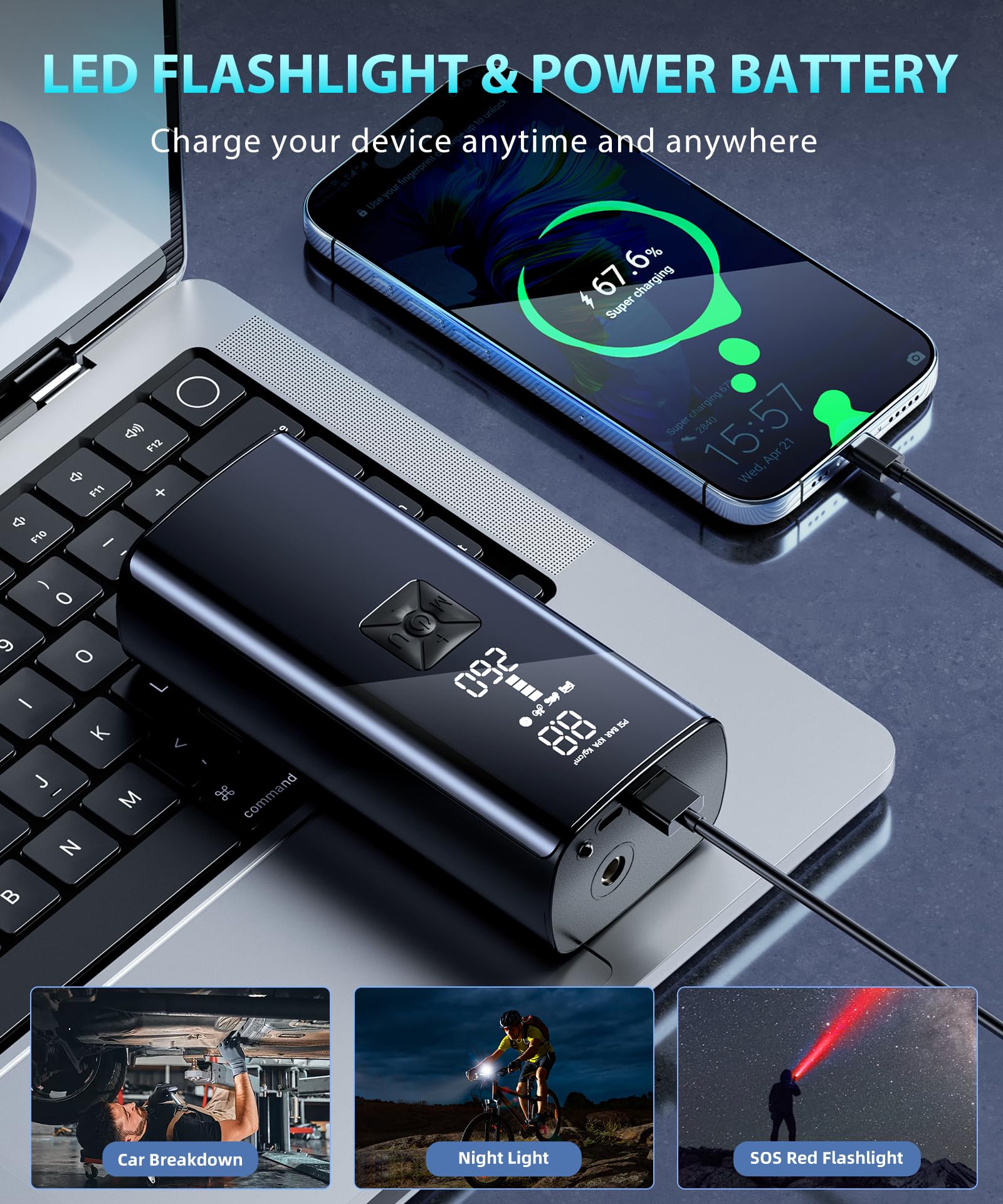 portable air compressor for tires