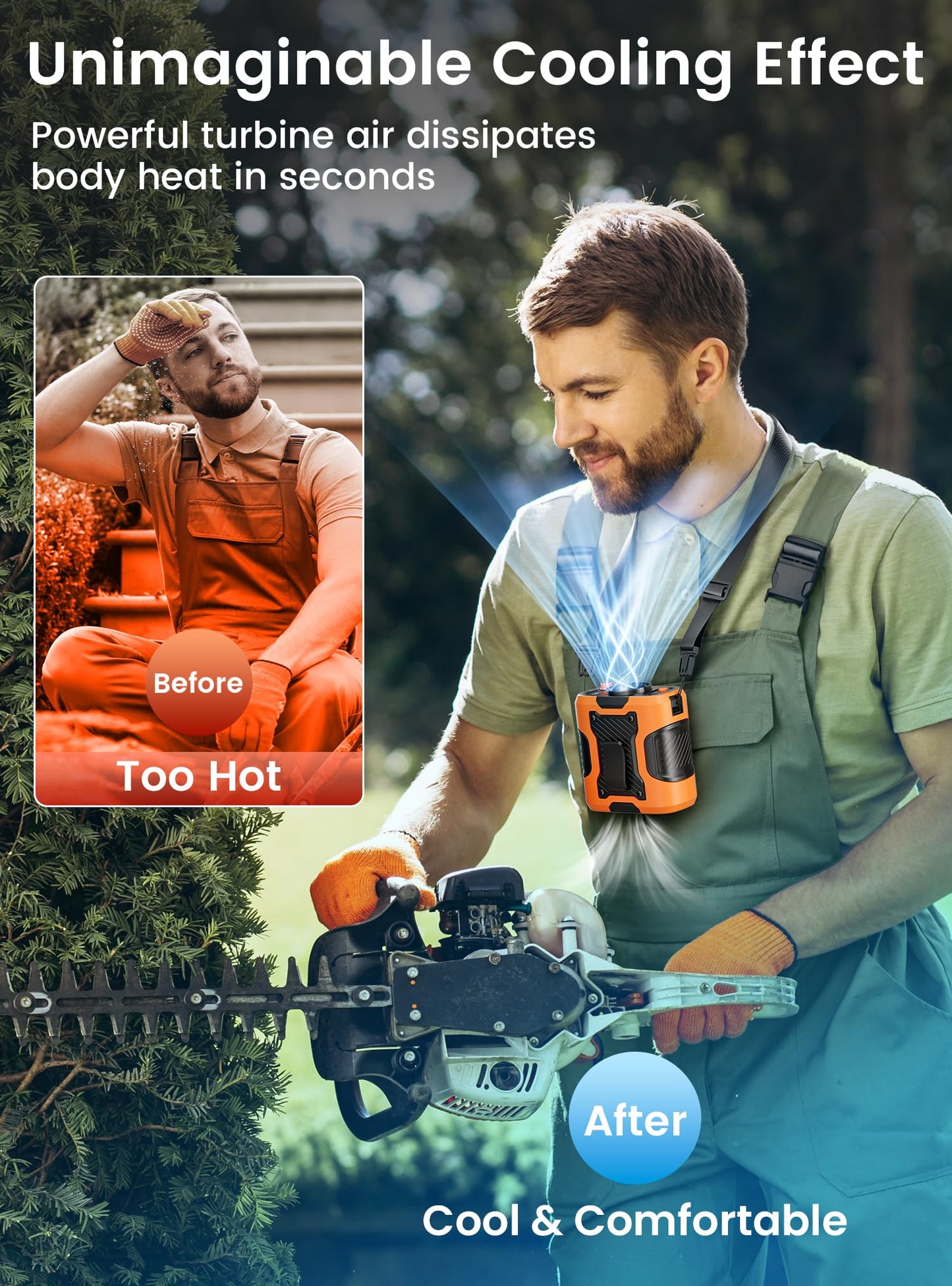 Phonery WaistBuddy ® Personal Fan for Waist