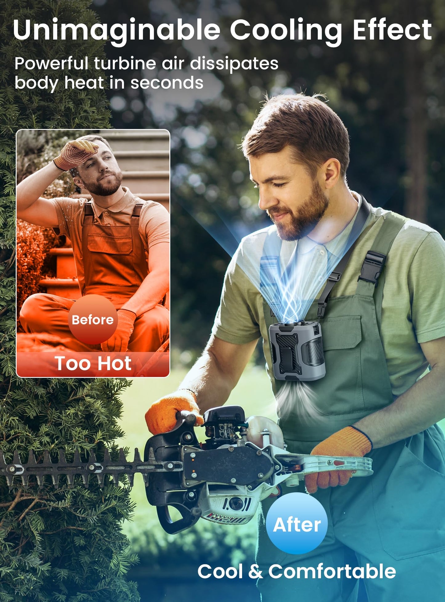 Phonery WaistBuddy ® Personal Fan for Waist