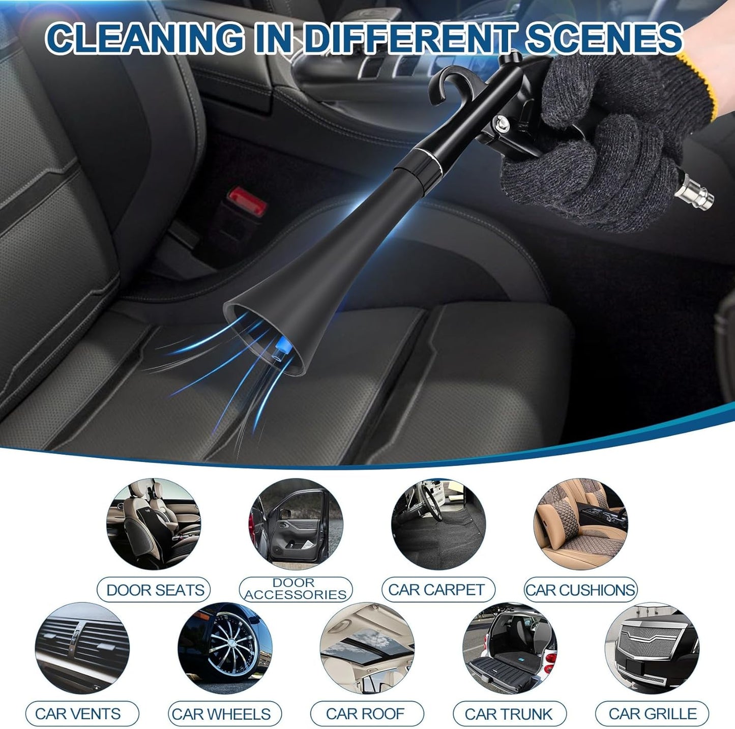 Phonery AeroClean ® Car Cleaning Gun For Detailing