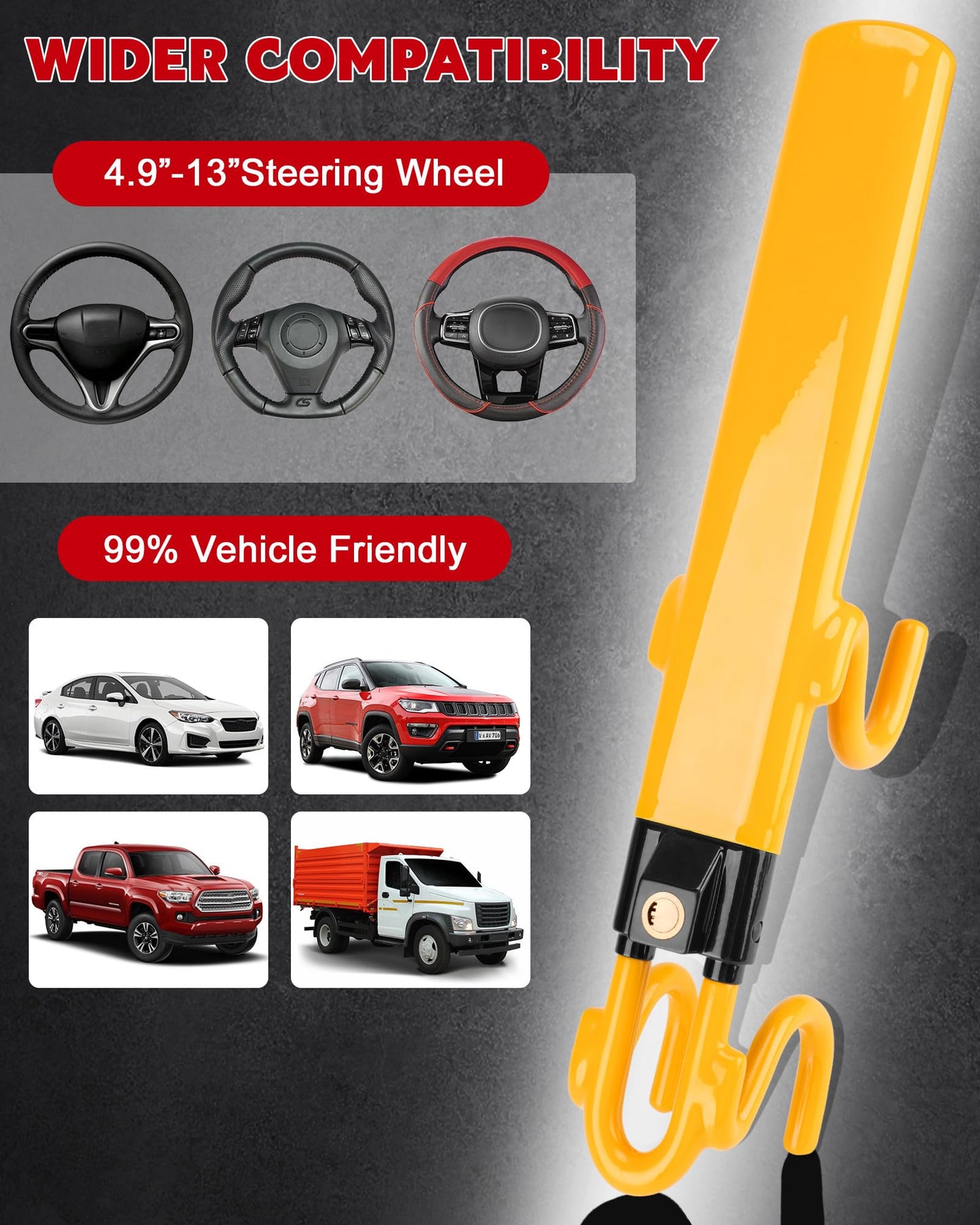 Phonery ArmorGrip  ® Steering Wheel Lock