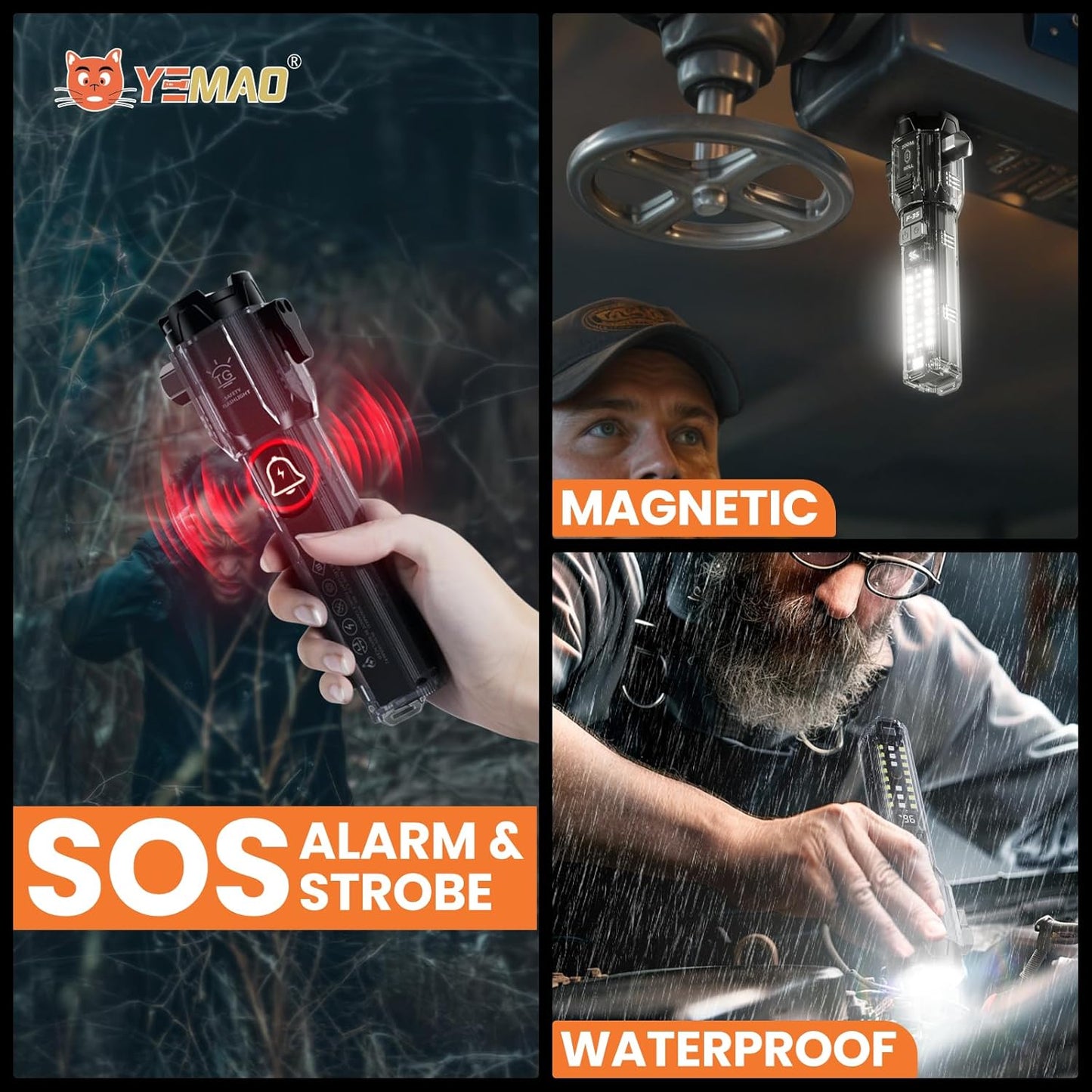 Phonery RescueTorch  ® Car Safety Hammer