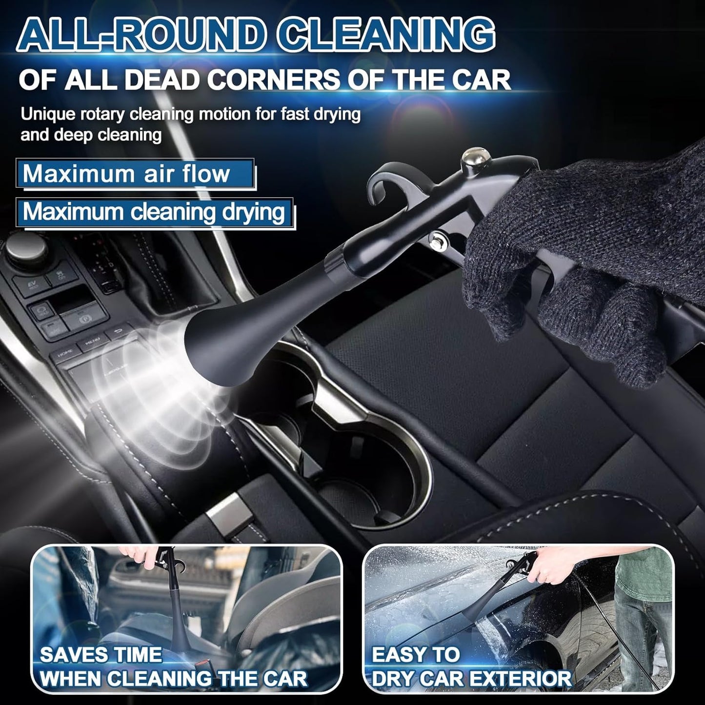 Phonery AeroClean ® Car Cleaning Gun For Detailing