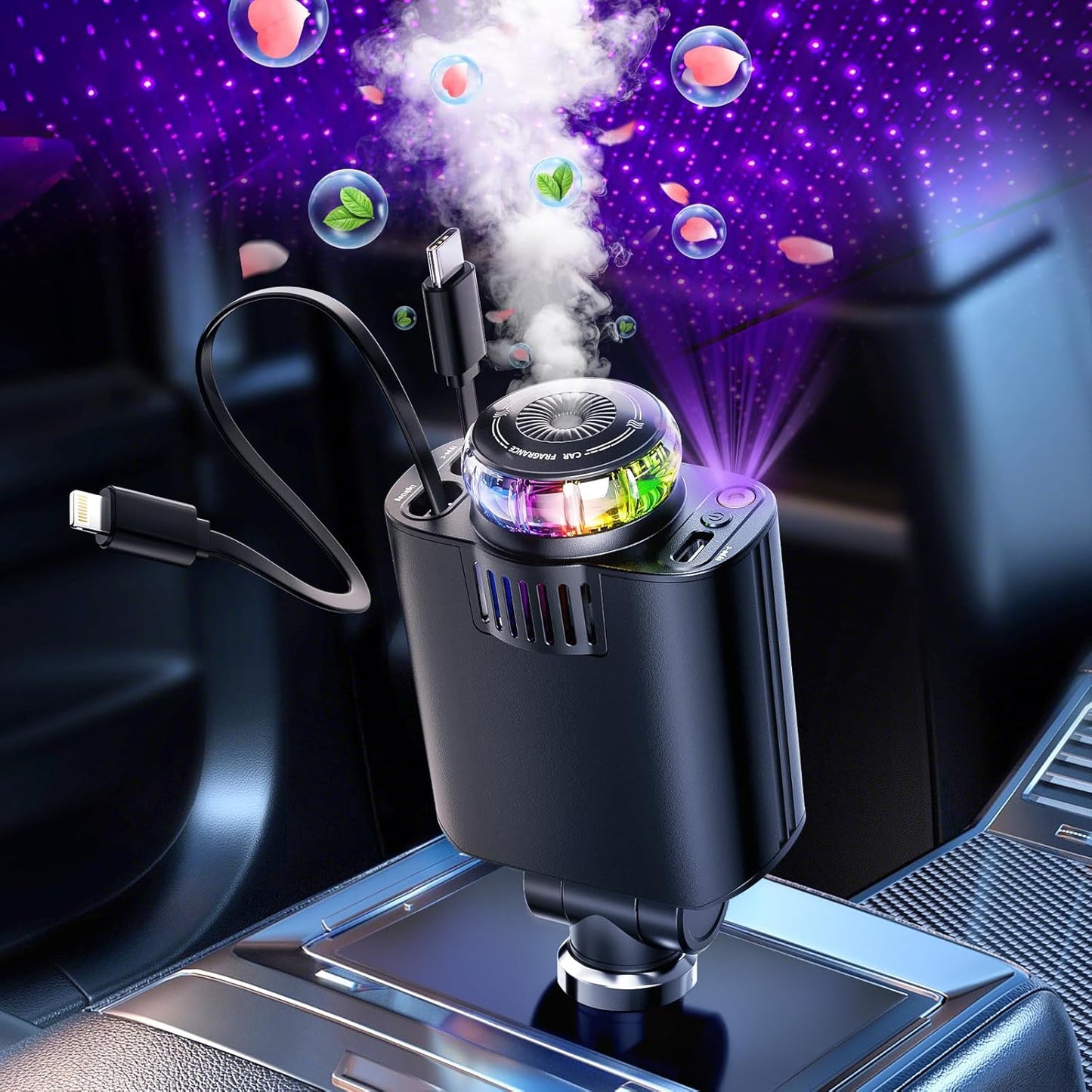 Phonery Aura ® 3 in 1 Car Charger