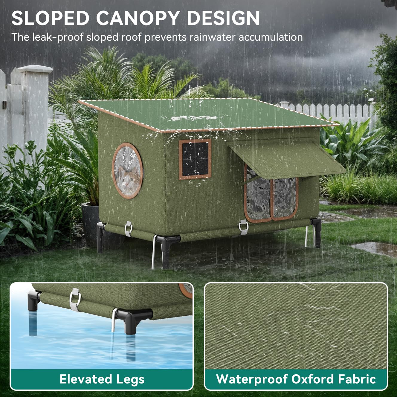 Phonery Guardian Outdoor Cat House for Winter