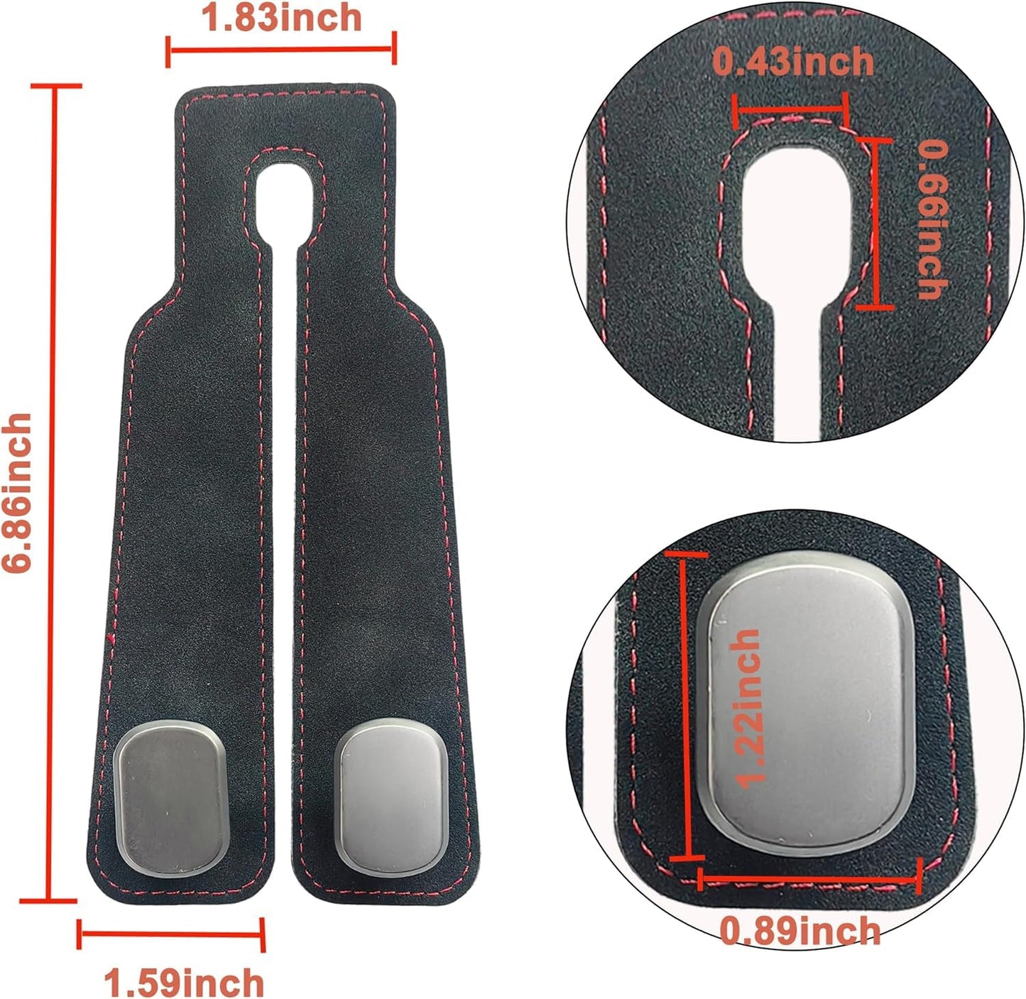 Phonery HookMate ® Headrest Hooks for Car 4 Pack-Getphonery