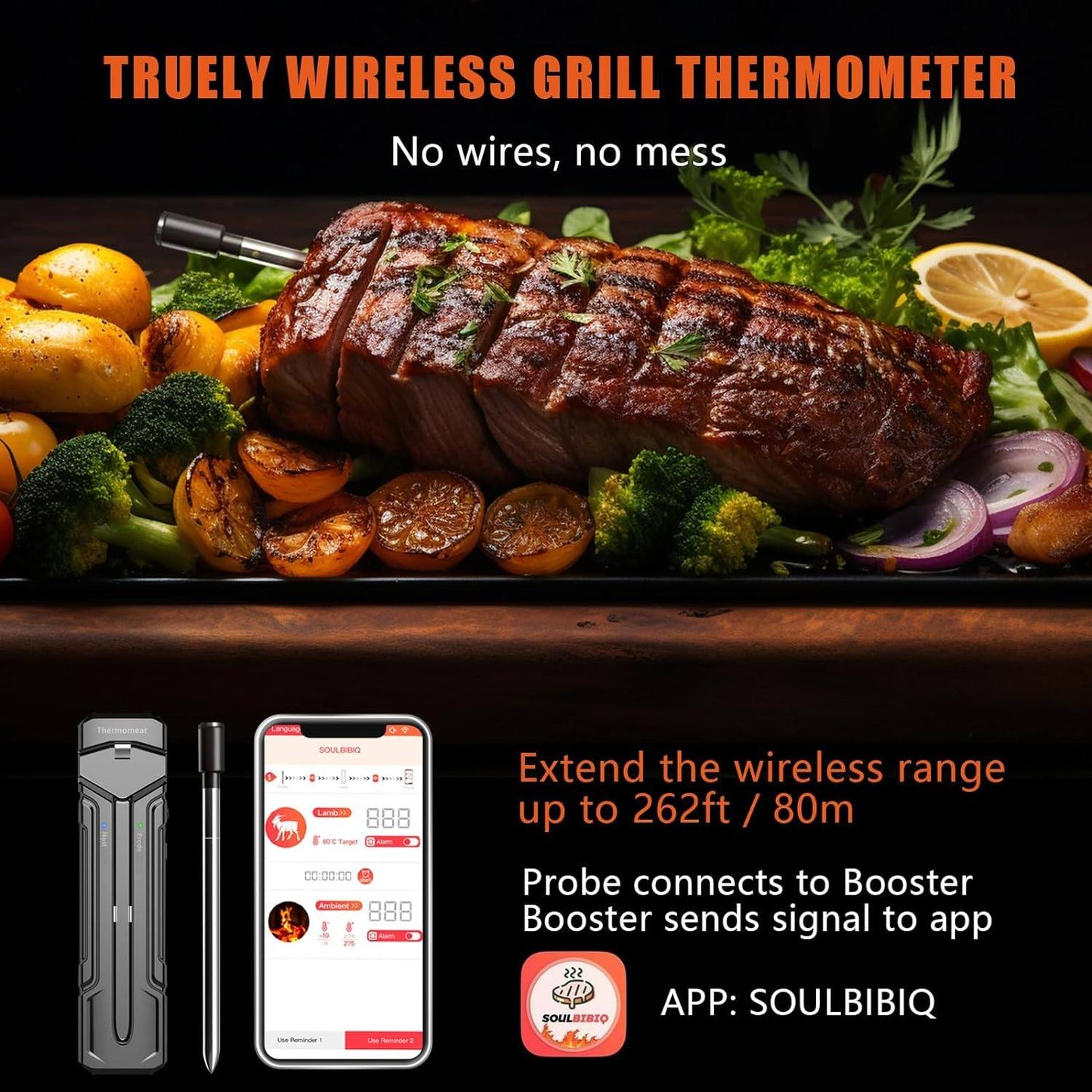 Phonery SmartCook ® Bluetooth Meat Probe-Getphonery