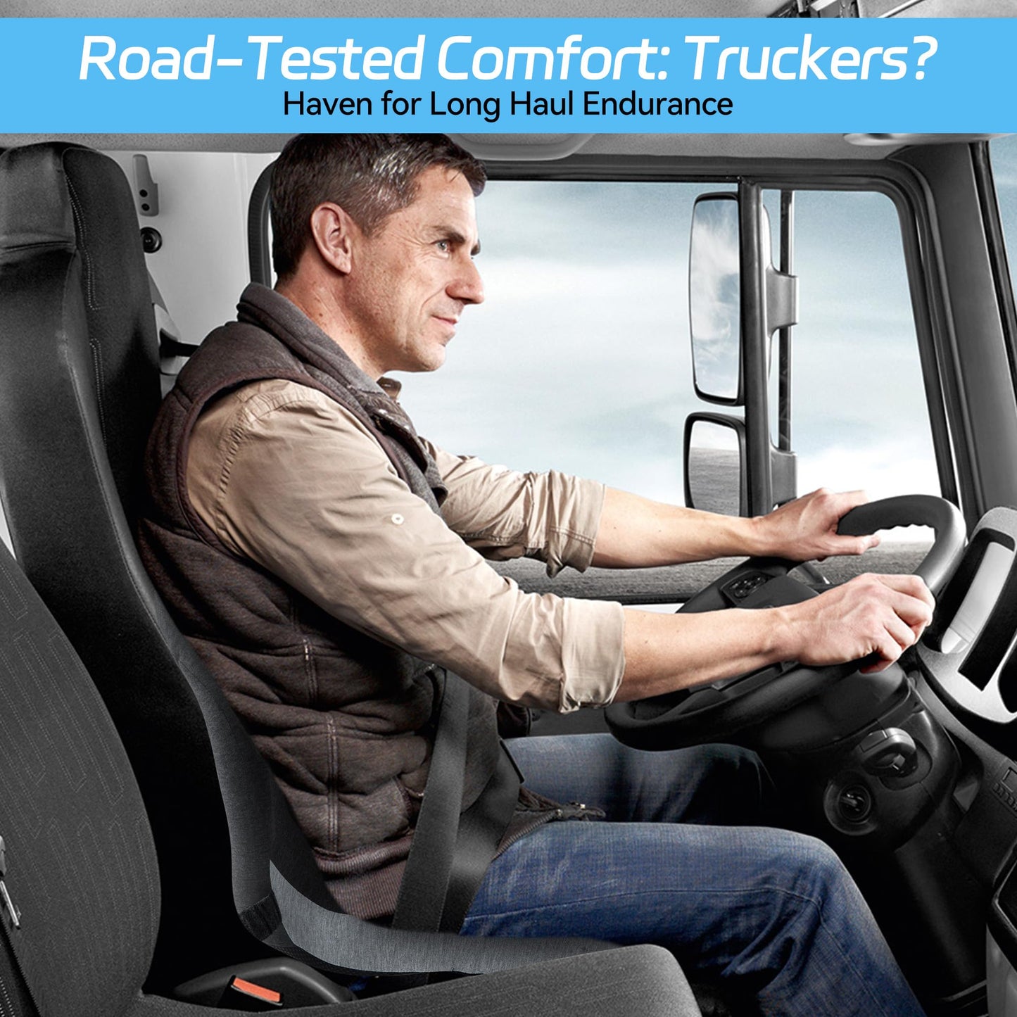 Phonery RoadComfort ® Truck Drivers Seat Cushion-Getphonery
