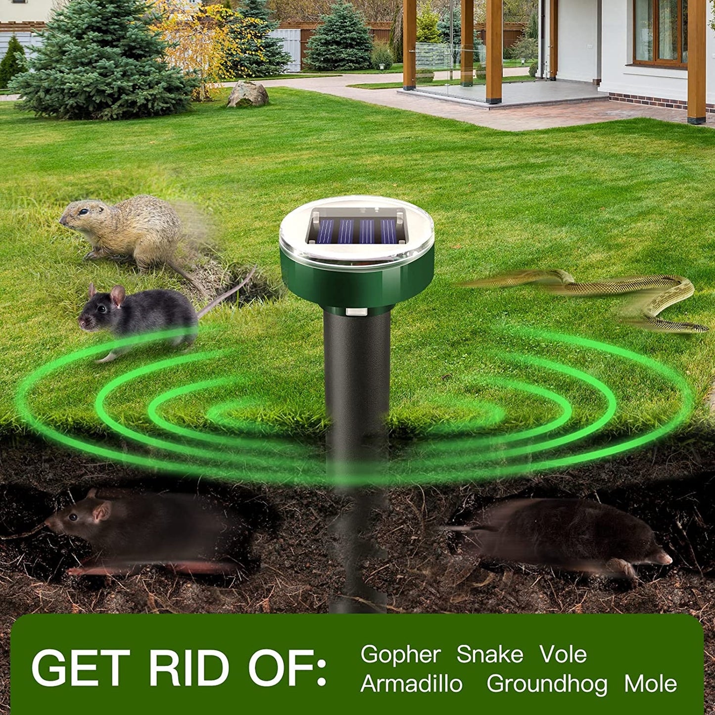 Phonery GardenShield ® Solar Powered Repellent-Getphonery