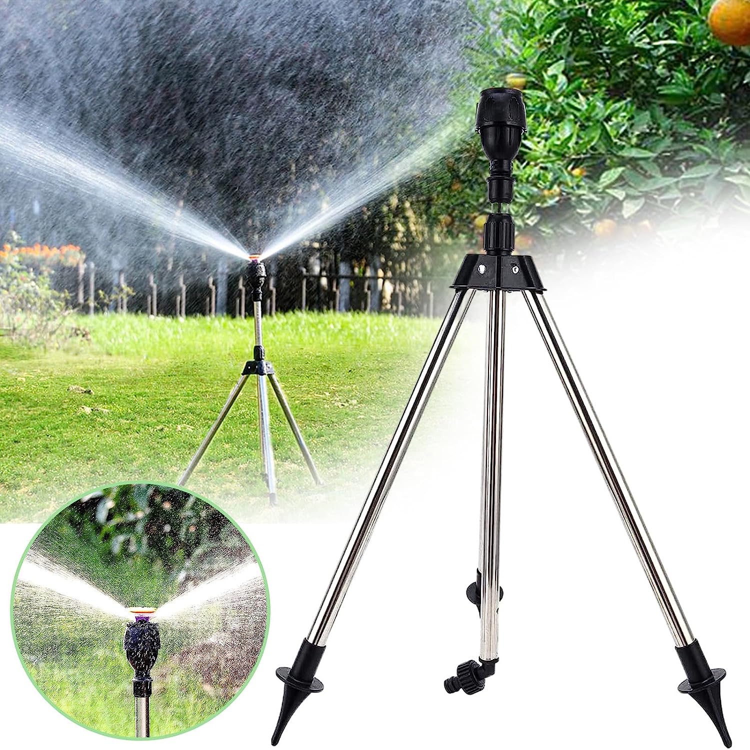 Phonery AquaJet360 ® Rotating Tripod Sprinkler-Getphonery