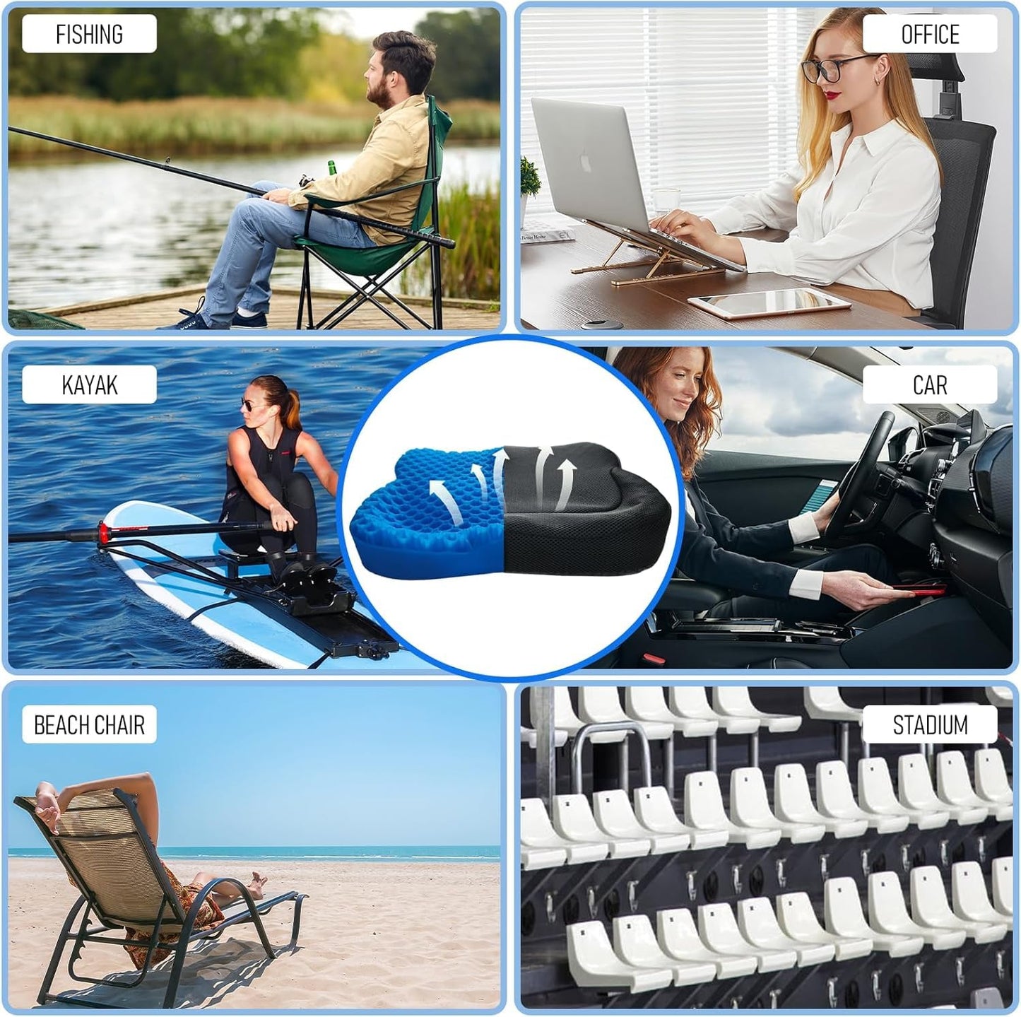 Phonery YakComfort ® Kayak Seat Cushion