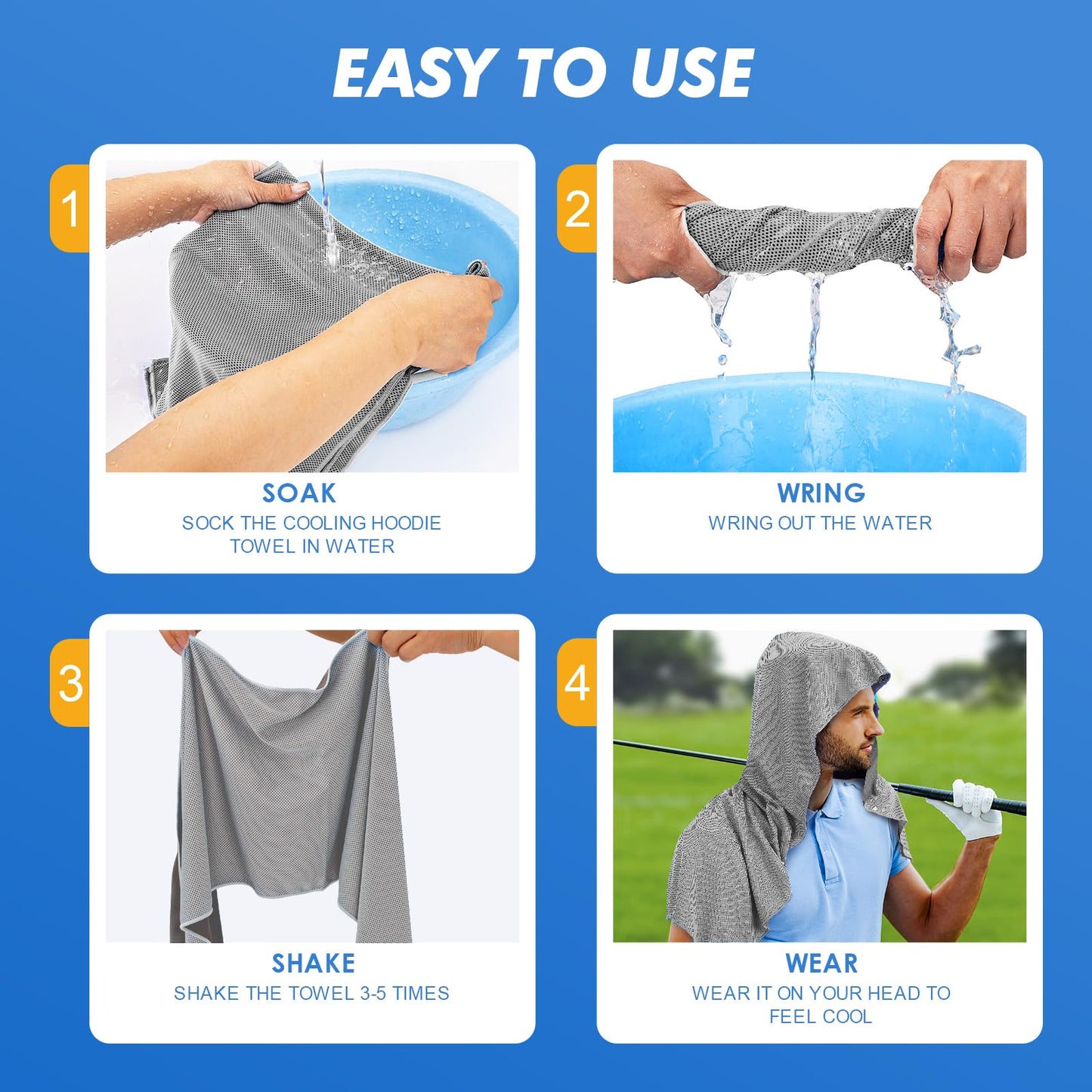 Phonery CoolGuard ® Cooling Hoodie Towel-Getphonery