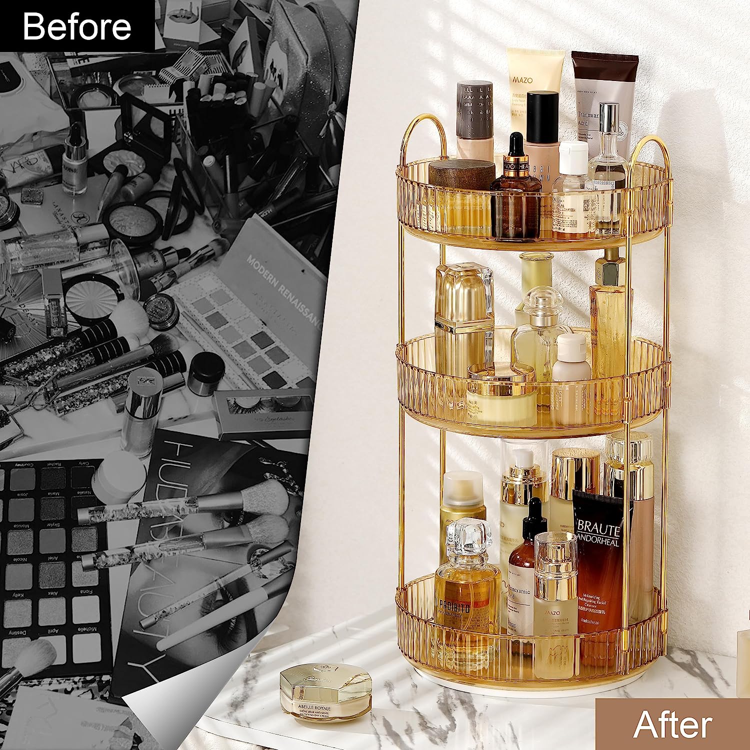 Phonery Vanity ® Rotating Makeup Organizer-Getphonery