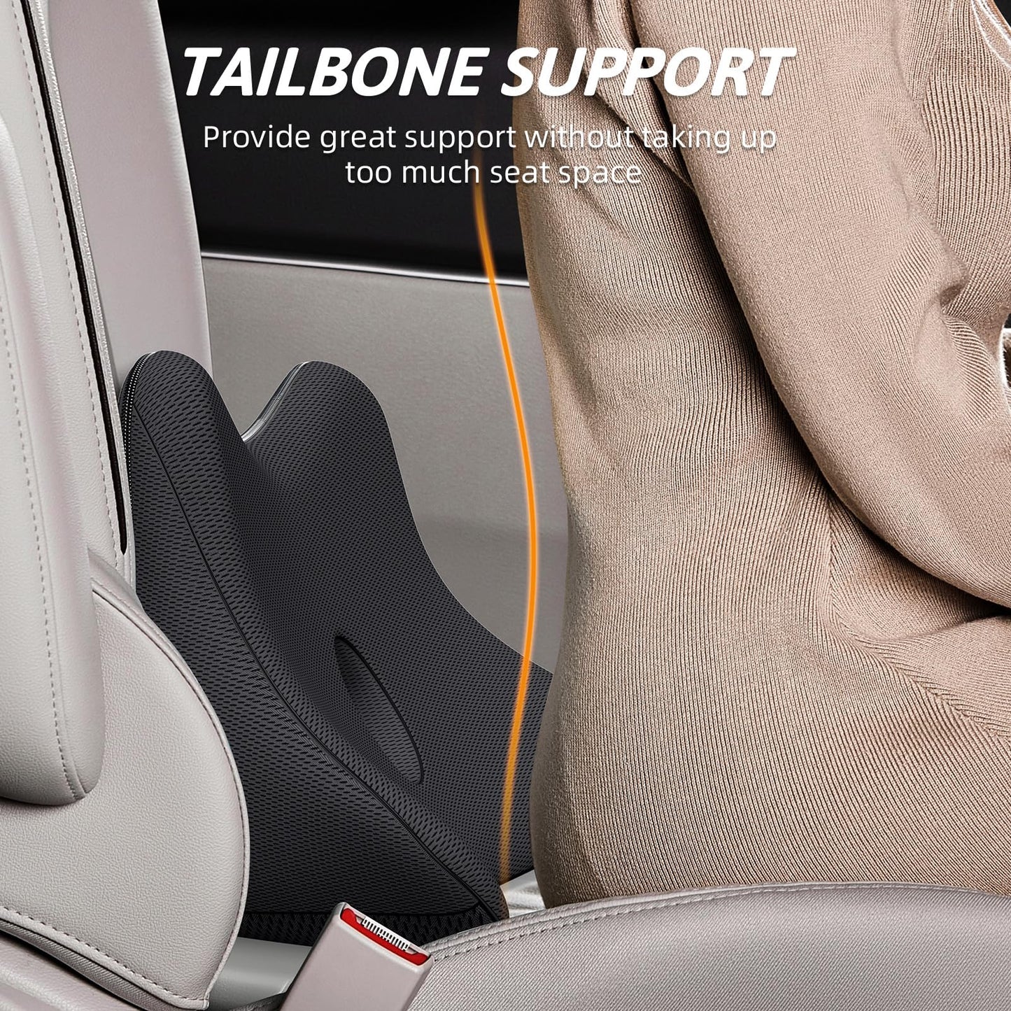 Phonery OrthoRide ® Lumbar Support Pillow for Car