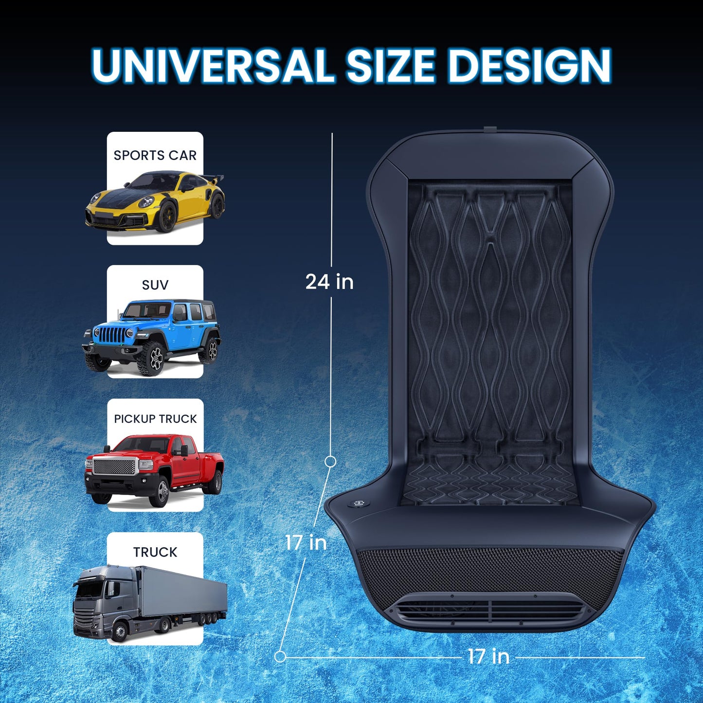 Phonery ChillRide ® Cooling Car Seat Pad