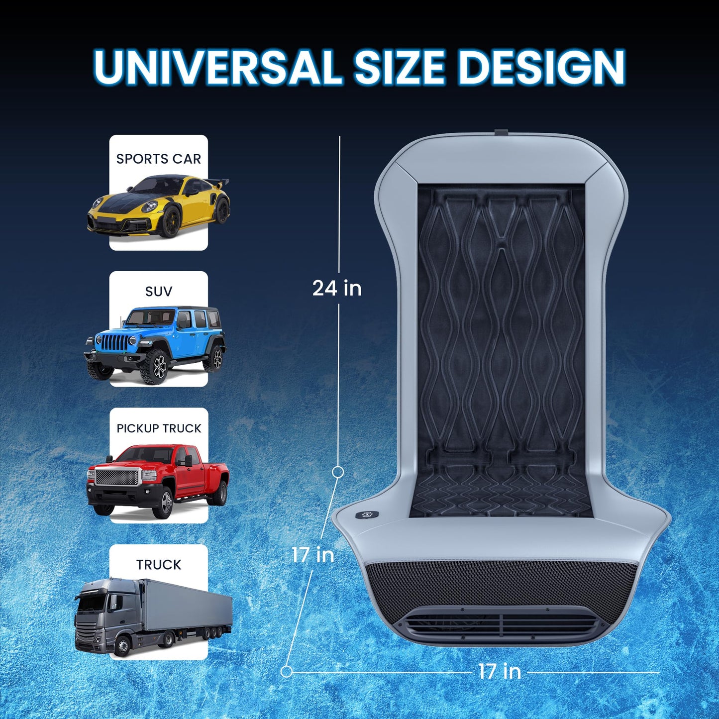 Phonery ChillRide ® Cooling Car Seat Pad