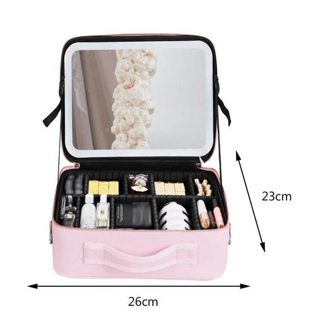 Phonery GlamSavvy ® Makeup Vanity Box With Mirror And Lights-Getphonery