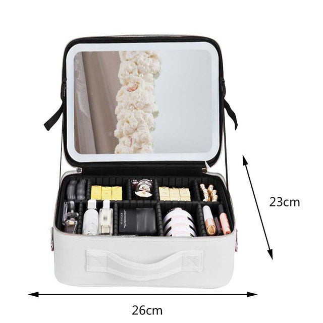 Phonery GlamSavvy ® Makeup Vanity Box With Mirror And Lights-Getphonery