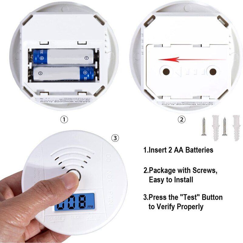 Phonery CarbonSafe ® Carbon Monoxide Detector With Digital Display-Getphonery
