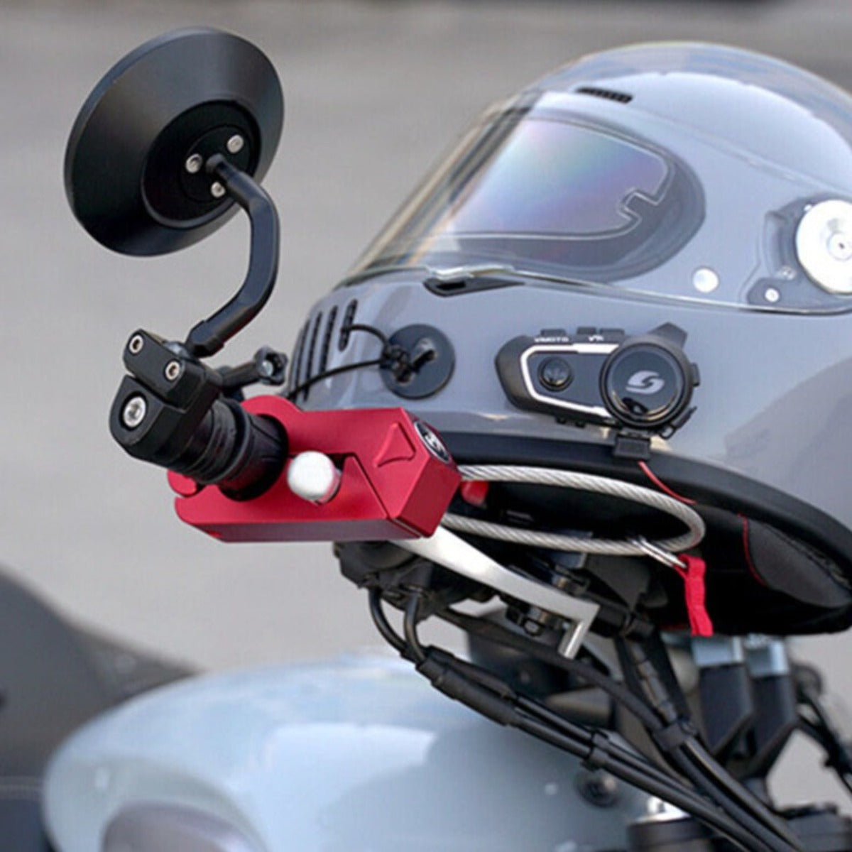 Phonery SecureRide ® Universal Motorcycle Helmet and Throttle Lock-Getphonery