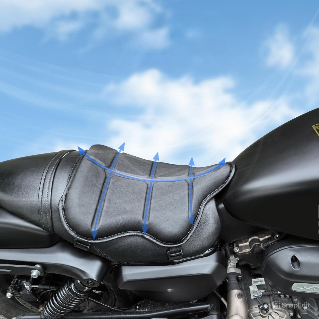 Phonery SaddleSoothe ® Motorcycle Seat Cushion