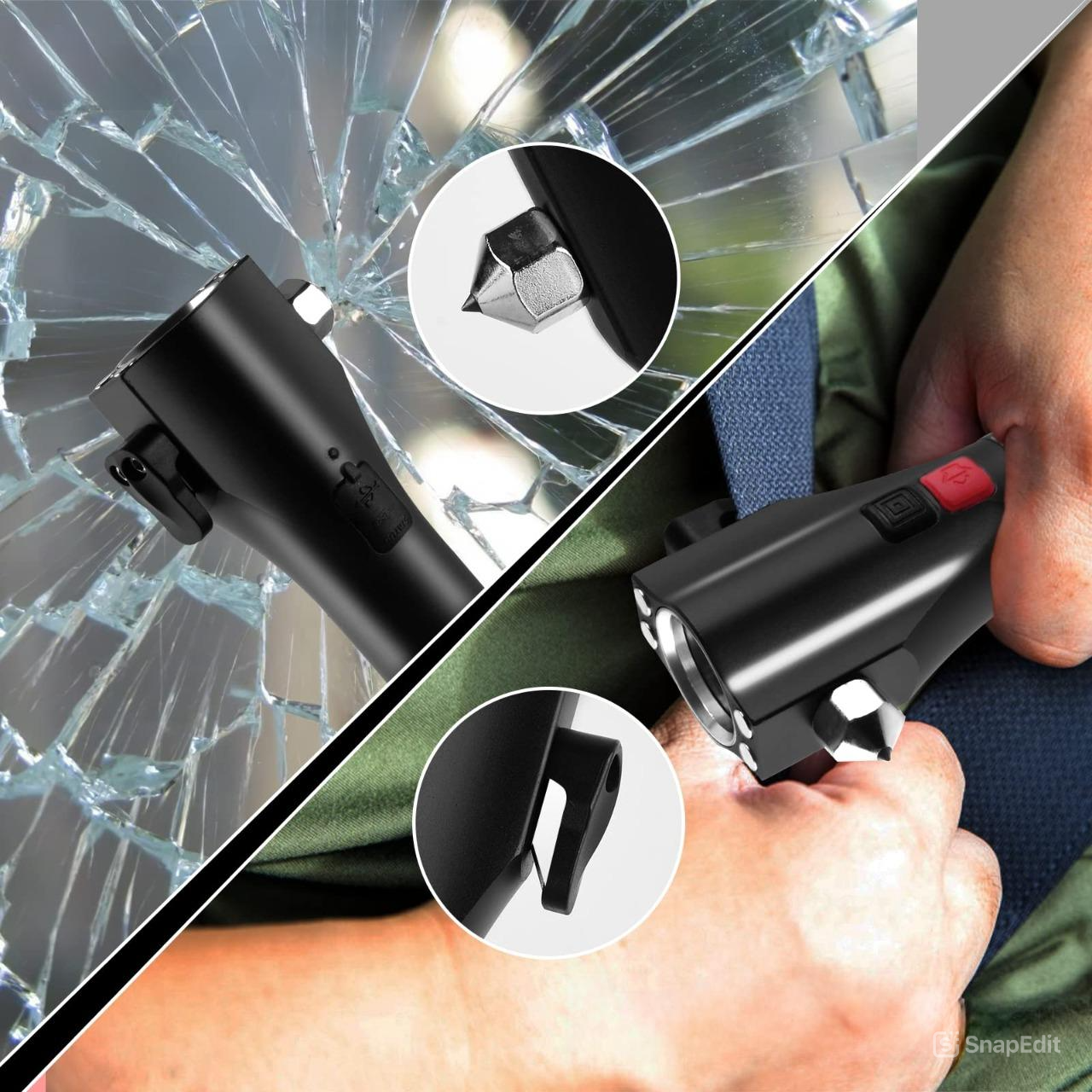 Phonery RescueTorch ® Car Safety Hammer