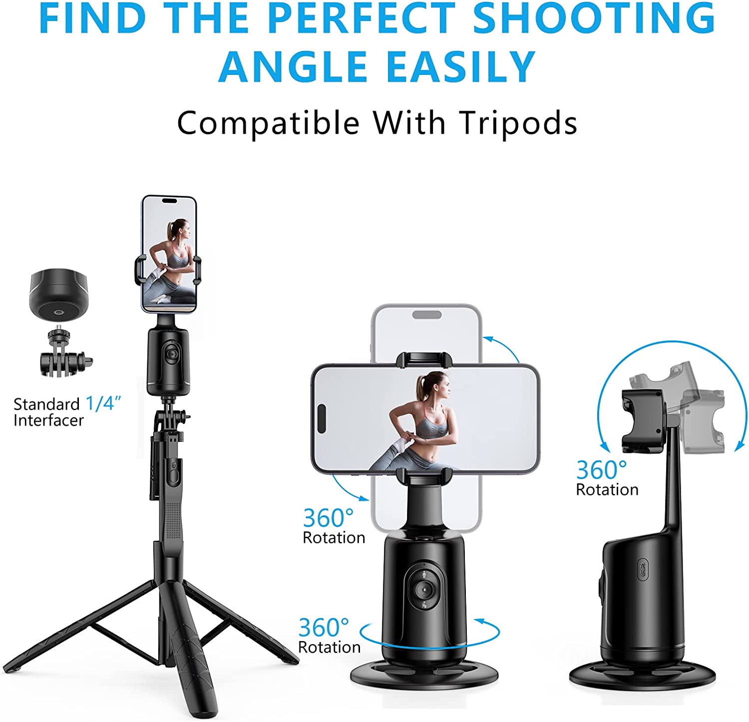 Phonery Trakr ® Auto Face Tracking Tripod-Getphonery