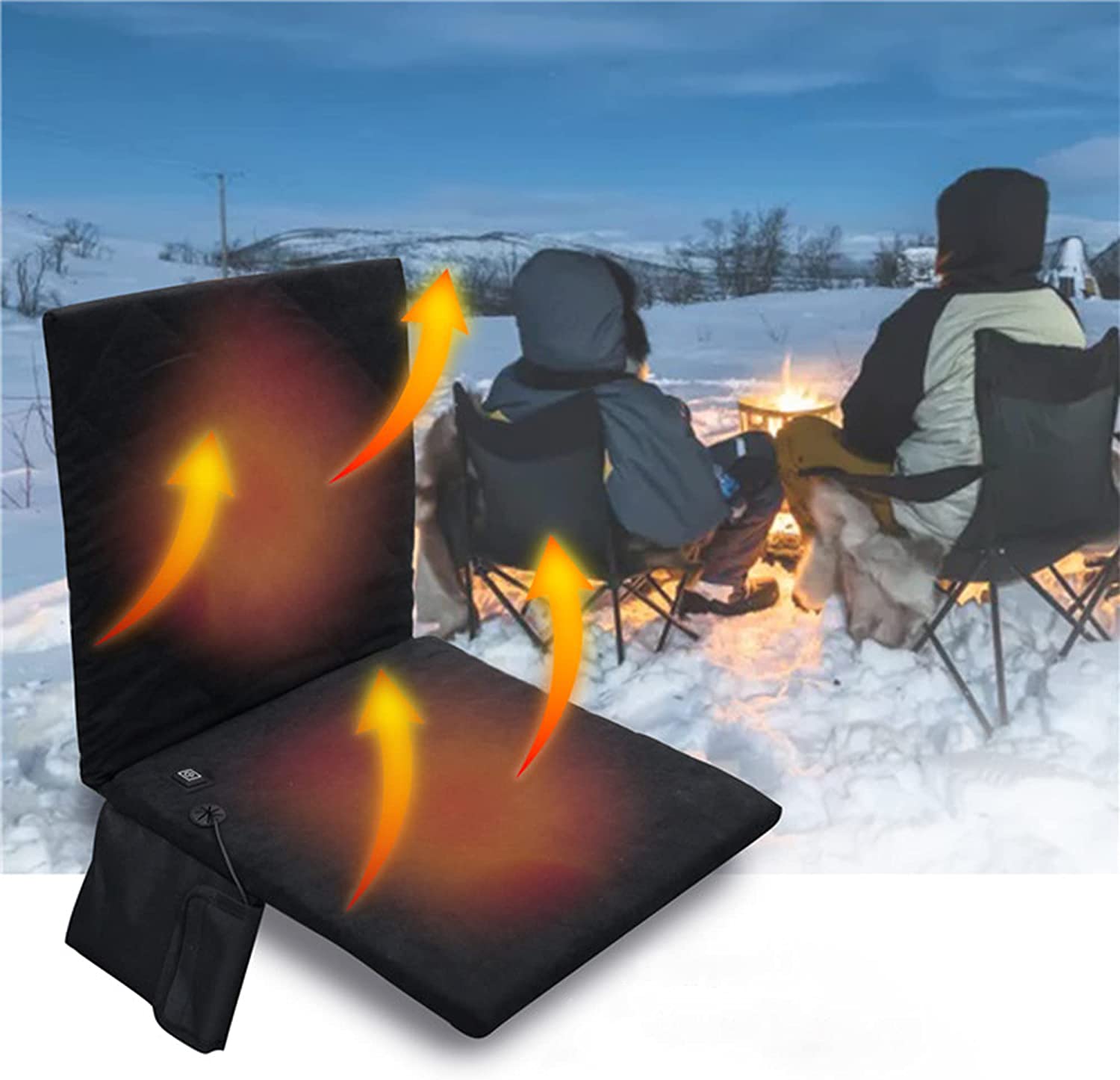 Portable Chair Heating Pad For Stadium, Winter Ice Fishing Chair