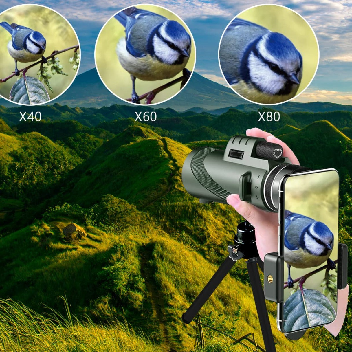 Monocular Telescope for Phone-Getphonery