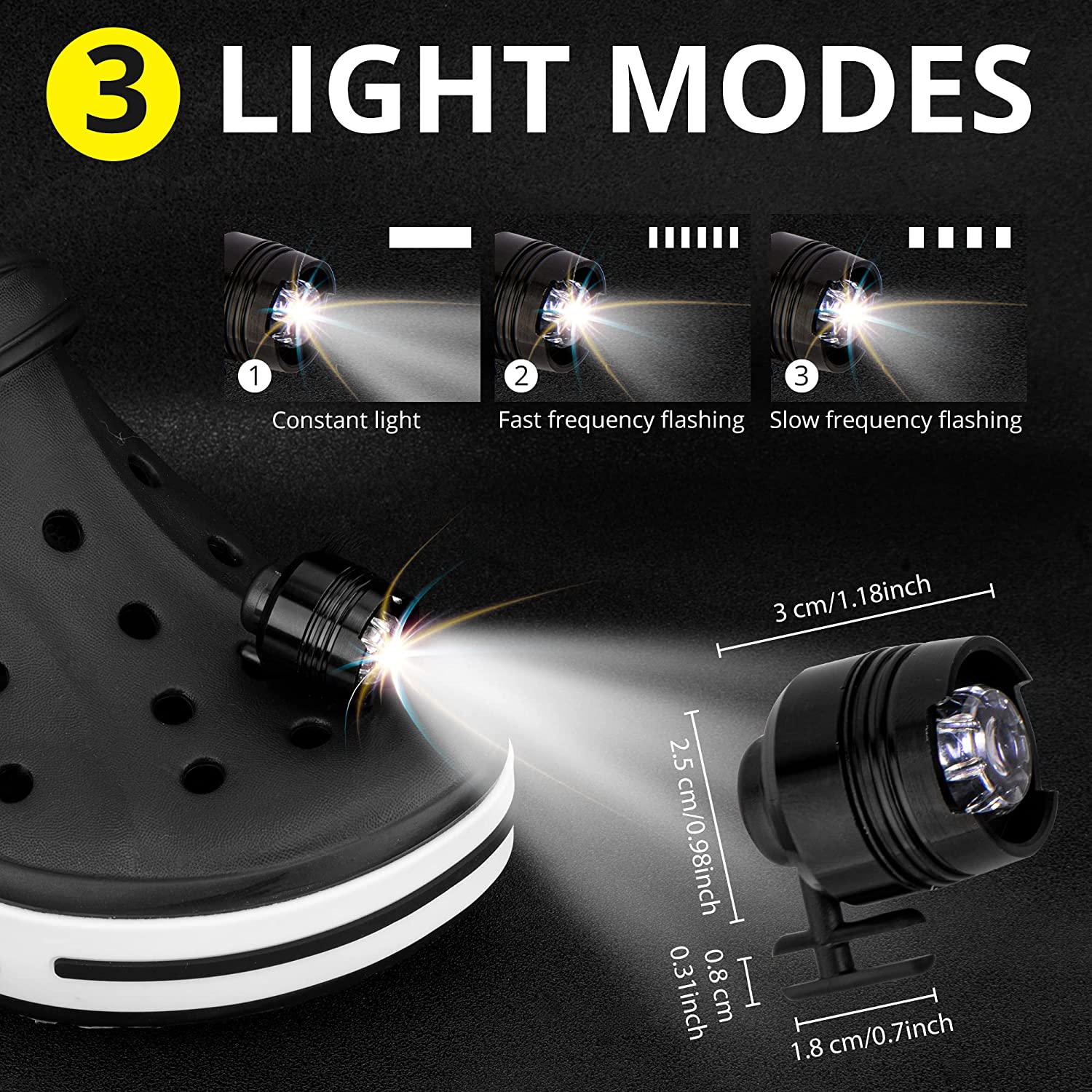 lights for crocs-Lights for Crocs 2-Pack-Getphonery