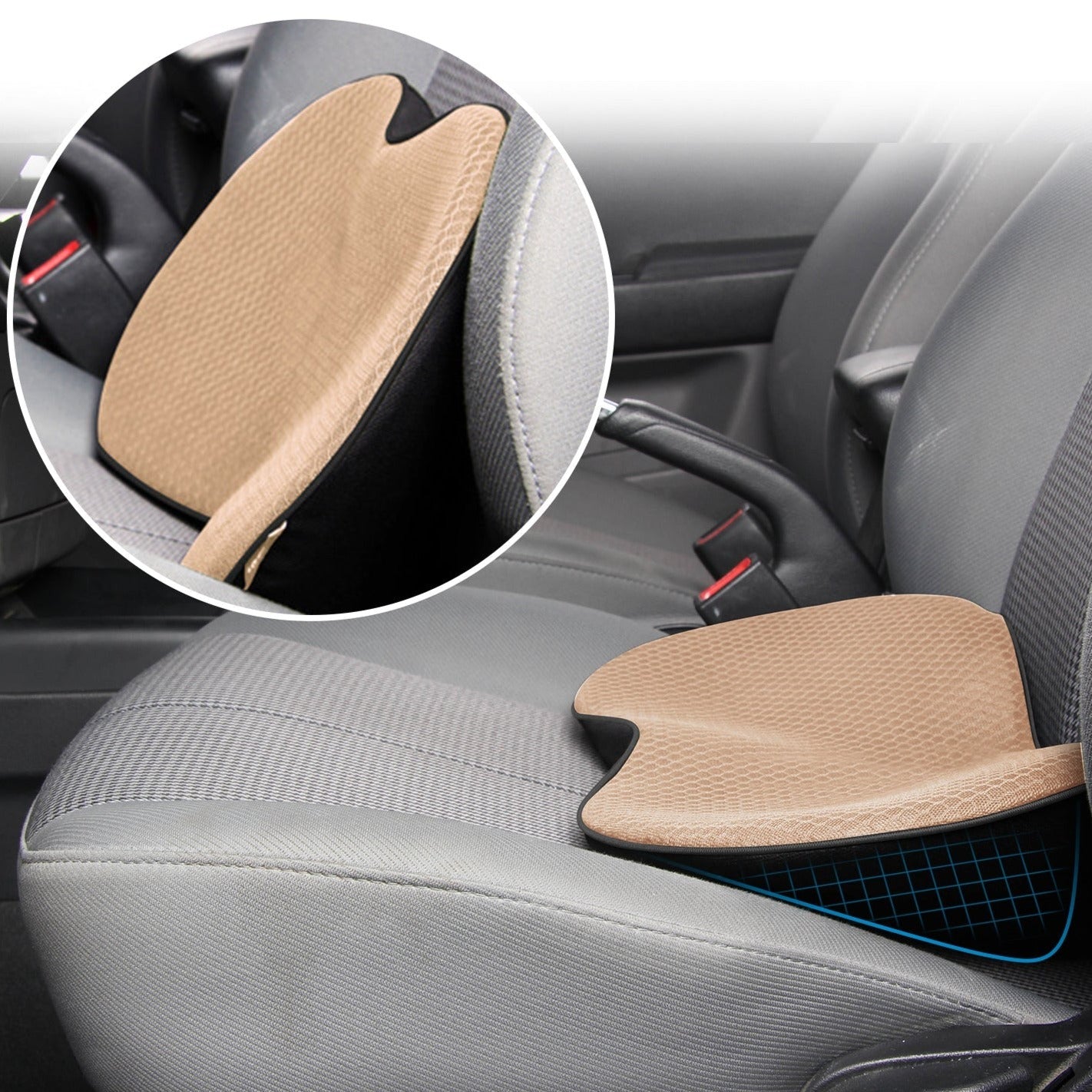 1 pcs Seat Cushion For Car Seat Driver，Car Seat Cushions For Short People