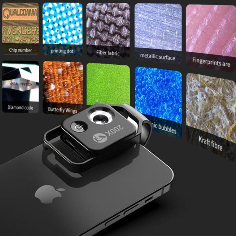 Phonery Zoom ® 200x Phone Microscope-Getphonery