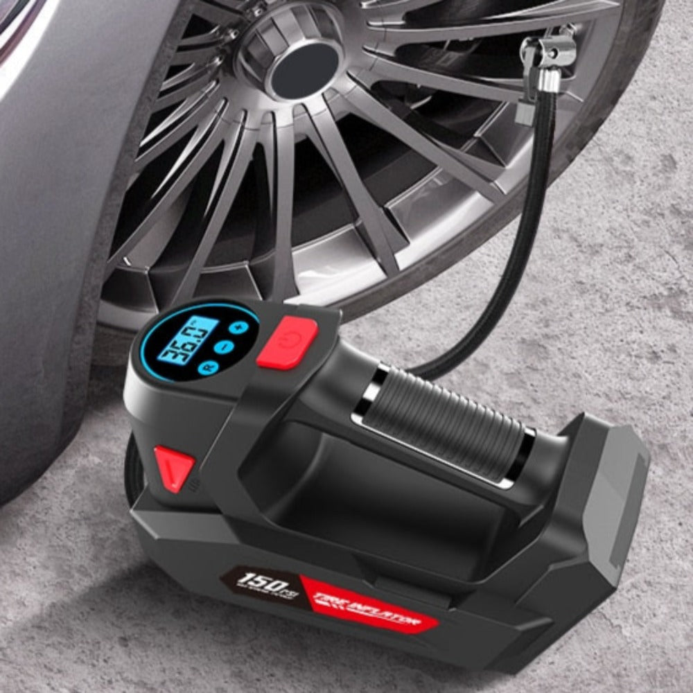 Portable Tire Air Pump with LED Light-Getphonery