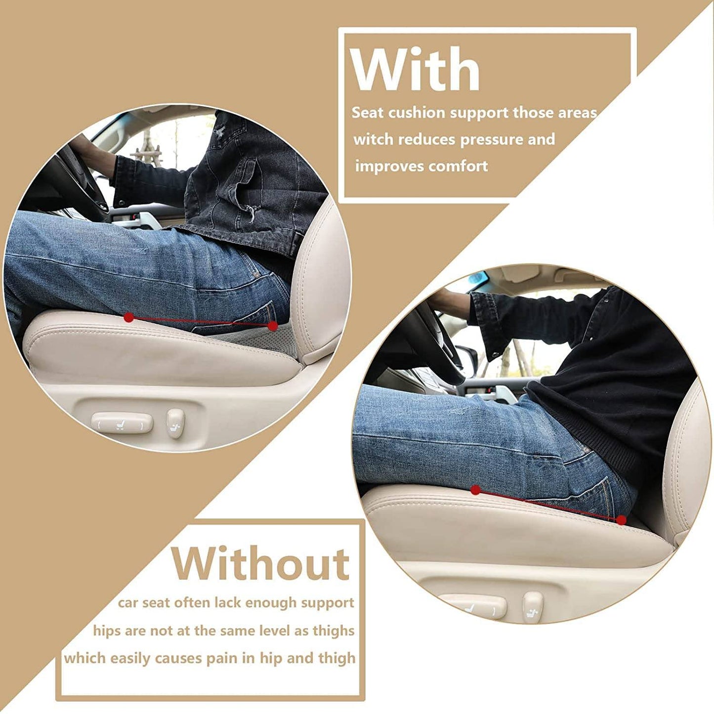 Phonery Pad ® Car Seat Cushion-Getphonery