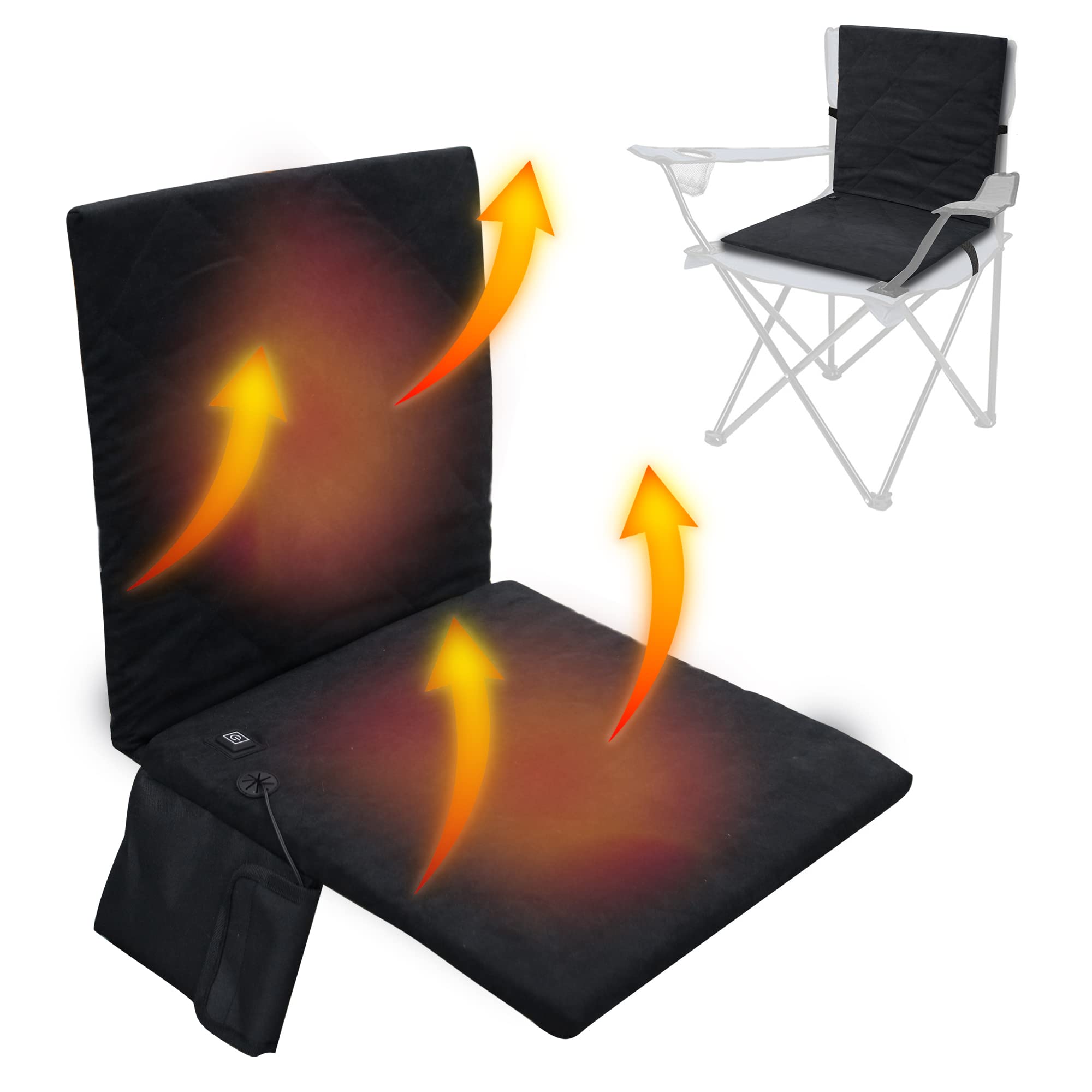 portable heated seat cushion-Portable Heated Seat Cushion-Getphonery